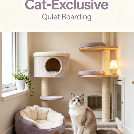 Cat‑Exclusive Quiet Boarding