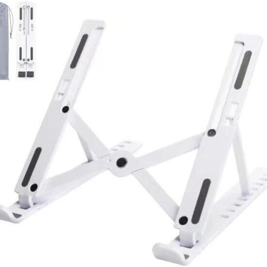 Foldable ABS Laptop Stand with Cooling, White