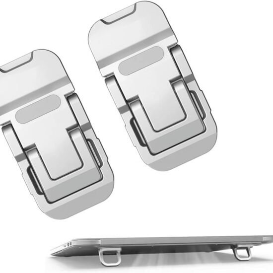 Portable Metal Keyboard Stand, 2 Heights, Silver 2-Pack