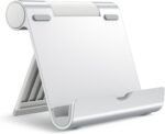Adjustable Tablet Stand for Phones, Silver