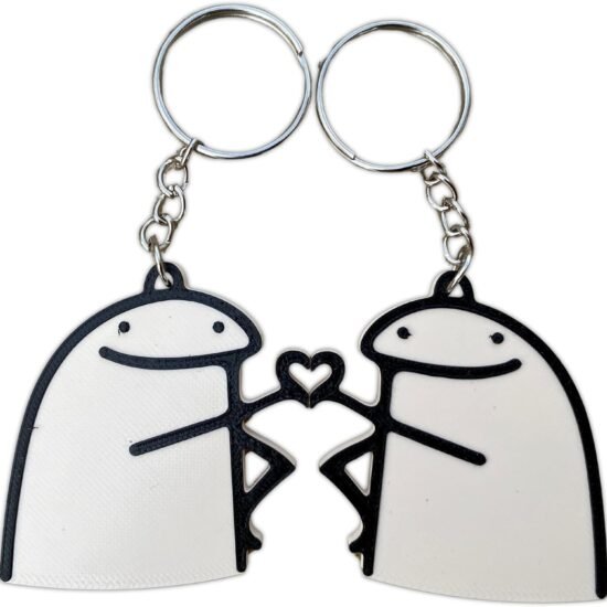 3D Printed Matching Keychain Set for Friends